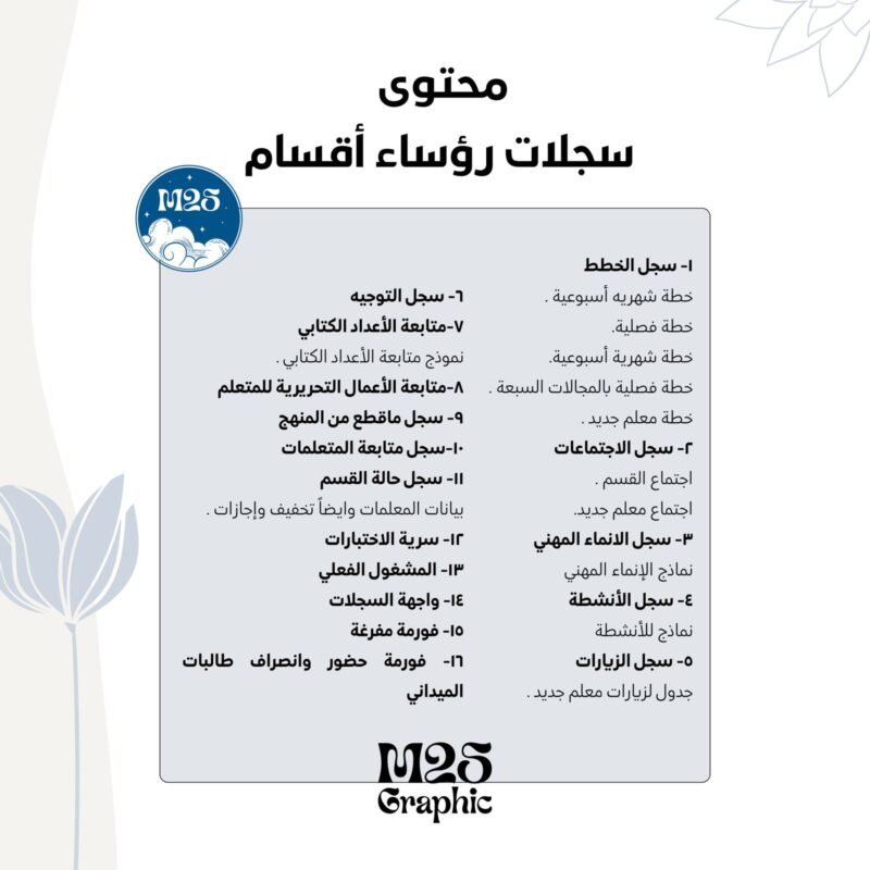 سجلات رؤساء الاقسام ١ - Image 2